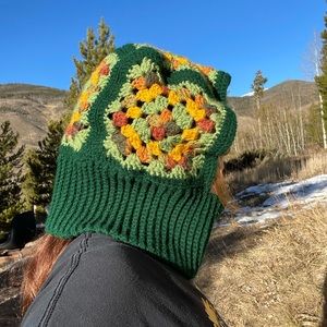 Crochet Granny Square hood